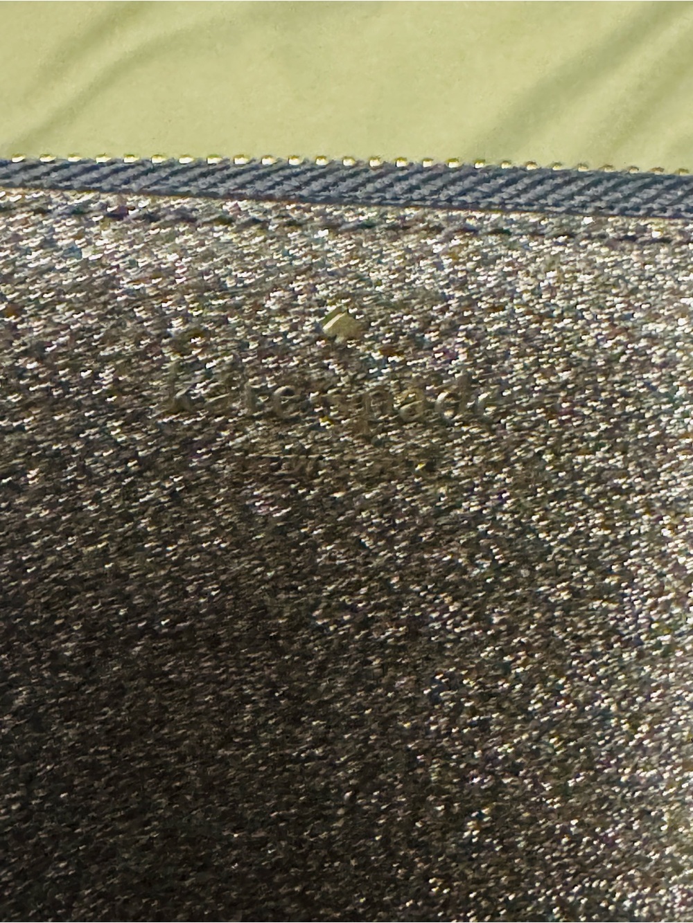 BEAUTIFUL Kate Spade Silver/ Gray glitter Zip-around longClutch /wallet NWOT - Picture 13 of 16